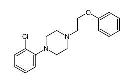 1-(2-chlorophenyl)-4-(2-phenoxyethyl)piperazine结构式