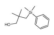 3-(dimethylphenylsilyl)-2,2-dimethyl-1-propanol结构式