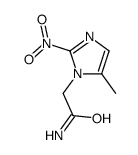 2-(5-methyl-2-nitroimidazol-1-yl)acetamide结构式