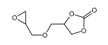 4-(oxiran-2-ylmethoxymethyl)-1,3-dioxolan-2-one结构式