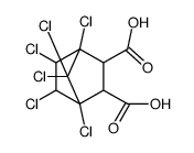 1,2,3,4,7,7-hexachlorobicyclo[2.2.1]heptane-5,6-dicarboxylic acid结构式