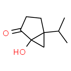 Bicyclo[3.1.0]hexan-2-one, 1-hydroxy-5-(1-methylethyl)- (9CI) Structure