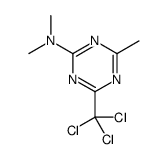 N,N,4-trimethyl-6-(trichloromethyl)-1,3,5-triazin-2-amine Structure