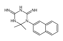 6,6-dimethyl-1-naphthalen-2-yl-1,3,5-triazine-2,4-diamine结构式