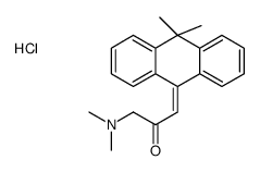 1-(dimethylamino)-3-(10,10-dimethylanthracen-9-ylidene)propan-2-one,hydrochloride结构式