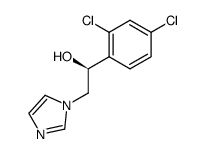 (S)-1-(2,4-dichlorophenyl)-2-(1H-imidazol-1-yl)ethanol结构式