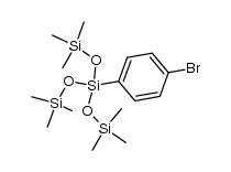 (4-bromophenyl)tris(trimethylsiloxy)silane Structure