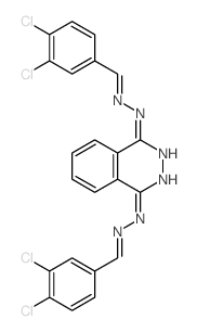 Benzaldehyde,3,4-dichloro-, 1,4-phthalazinediyldihydrazone (8CI,9CI) Structure