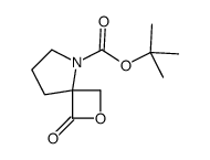 2-Methyl-2-propanyl (4R)-1-oxo-2-oxa-5-azaspiro[3.4]octane-5-carb oxylate Structure