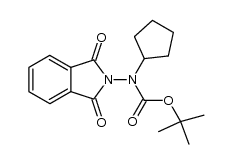 N-cyclopentyl-N-tert-butyloxycarbonylaminophthalimide Structure