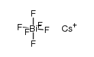 Cs bismuth hexafluoride Structure