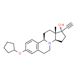 (17R)-3-(Cyclopentyloxy)-8-aza-19-norpregna-1,3,5(10)-trien-20-yn-17-ol picture