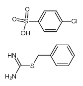 S-benzylisothiuronium p-chlorobenzenesulfonate结构式