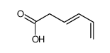 hexa-3,5-dienoic acid Structure