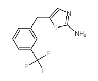5-(3-Trifluoromethyl-benzyl)-thiazol-2-ylamine结构式