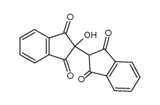 2-hydroxy-2-(indane-1',3'-dione-2'-yl)indane-1,3-dione结构式