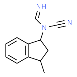 Methanimidamide, N-cyano-N-(2,3-dihydro-3-methyl-1H-inden-1-yl)- (9CI) Structure