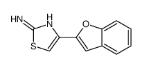 4-苯并呋喃-1,3-噻唑-2-胺结构式