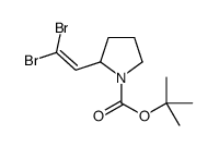 tert-butyl 2-(2,2-dibromoethenyl)pyrrolidine-1-carboxylate Structure