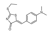5-[[4-(dimethylamino)phenyl]methylidene]-2-ethylsulfanyl-1,3-thiazol-4-one结构式