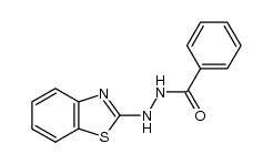 N-Benzoyl-N'-(2-benzothiazolyl)hydrazine结构式