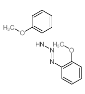 2-methoxy-N-(2-methoxyphenyl)diazenyl-aniline结构式