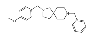 8-benzyl-2-(4-methoxybenzyl)-2,8-diazaspiro[4.5]decane Structure