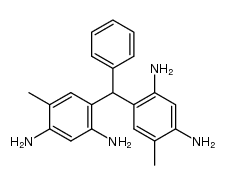 bis-(2,4-diamino-5-methyl-phenyl)-phenyl-methane结构式