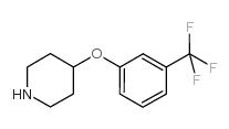4-(3-(三氟甲基)苯氧基)哌啶结构式