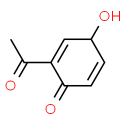 2,5-Cyclohexadien-1-one, 2-acetyl-4-hydroxy- (9CI)结构式