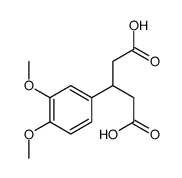 3-(3,4-Dimethoxyphenyl)glutaric acid Structure