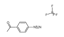 p-acetylbenzenediazonium tetrafluoroborate Structure