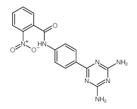 Benzamide,N-[4-(4,6-diamino-1,3,5-triazin-2-yl)phenyl]-2-nitro- structure