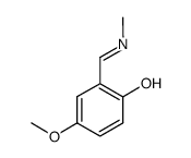 Phenol, 4-methoxy-2-[(methylimino)methyl]- (9CI)结构式