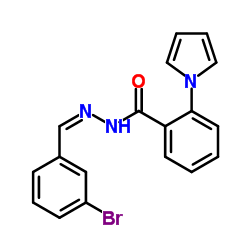 N'-[(Z)-(3-Bromophenyl)methylene]-2-(1H-pyrrol-1-yl)benzohydrazide Structure