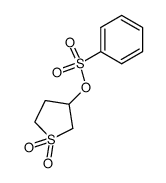 Benzenesulfonic acid 1,1-dioxo-tetrahydro-1λ6-thiophen-3-yl ester结构式