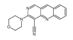 3-morpholin-4-ylbenzo[b][1,6]naphthyridine-4-carbonitrile Structure