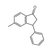 5-methyl-3-phenyl-2,3-dihydro-1H-inden-1-one结构式