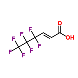 (2E)-4,4,5,5,6,6,6-Heptafluoro-2-hexenoic acid structure