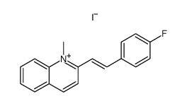 2-(4-fluoro-trans-styryl)-1-methyl-quinolinium, iodide结构式