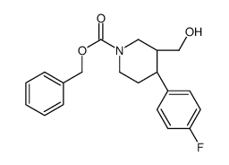 (3S,4R)-(-)-N-benzyloxycarbonyl-4-(4'-fluorophenyl)-3-hydroxyMethylpiperidine Structure