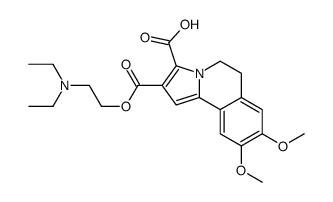 5,6-Dihydro-7,8-dimethoxypyrrolo[2,1-a]isoquinoline-2,3-dicarboxylic acid 2-[2-(diethylamino)ethyl] ester结构式