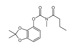 (2,2-dimethyl-1,3-benzodioxol-4-yl) N-butanoyl-N-methylcarbamate结构式