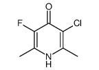 3-chloro-5-fluoro-2,6-dimethyl-1H-pyridin-4-one Structure