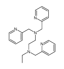 N-ethyl-N,N',N'-tris(pyridin-2-ylmethyl)ethane-1,2-diamine结构式