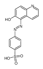4-(6-hydroxy-quinolin-5-ylazo)-benzenesulfonic acid Structure