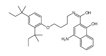4-amino-N-[4-[2,4-bis(2-methylbutan-2-yl)phenoxy]butyl]-1-hydroxynaphthalene-2-carboxamide结构式