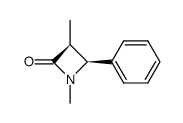 cis-1,3-dimethyl-4-phenyl-2-azetidinone Structure