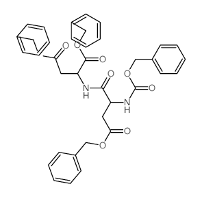 L-Aspartic acid,N-[N-[(phenylmethoxy)carbonyl]-L-a-aspartyl]-, tris(phenylmethyl) ester (9CI)结构式