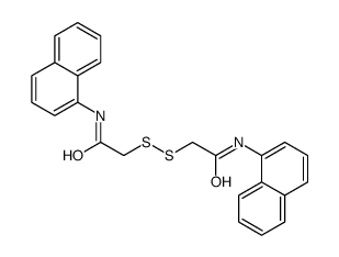 N-naphthalen-1-yl-2-[[2-(naphthalen-1-ylamino)-2-oxoethyl]disulfanyl]acetamide Structure